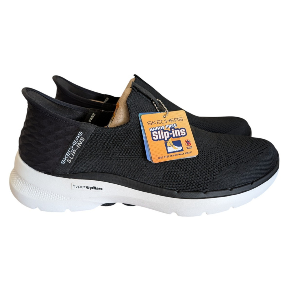 Skechers Hands Free Slip-ins Go Walk 6 Easy On Sneakers New Size 9 Mens Black